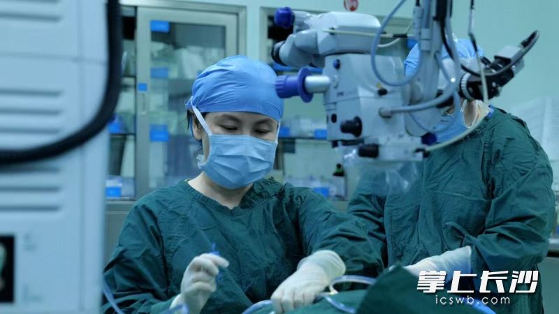 湖南省儿童医院完成省内最小年龄角膜移植手术。医院供图
