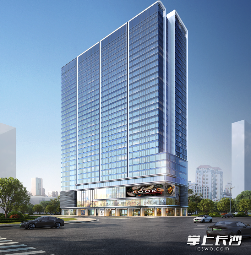 湘江悦上项目效果示意图。