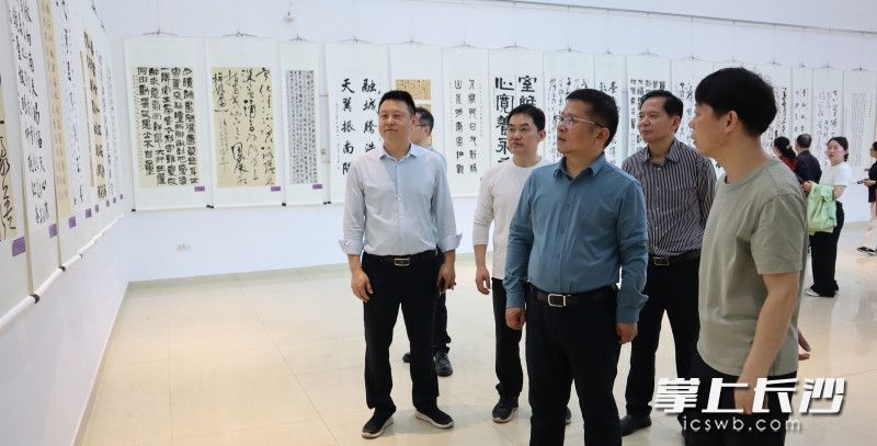 书法作品展现场。