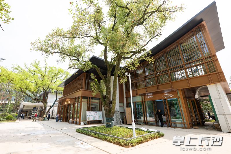 游客中心、文创商店等设施已建成。 均为长沙晚报全媒体记者黄启晴摄