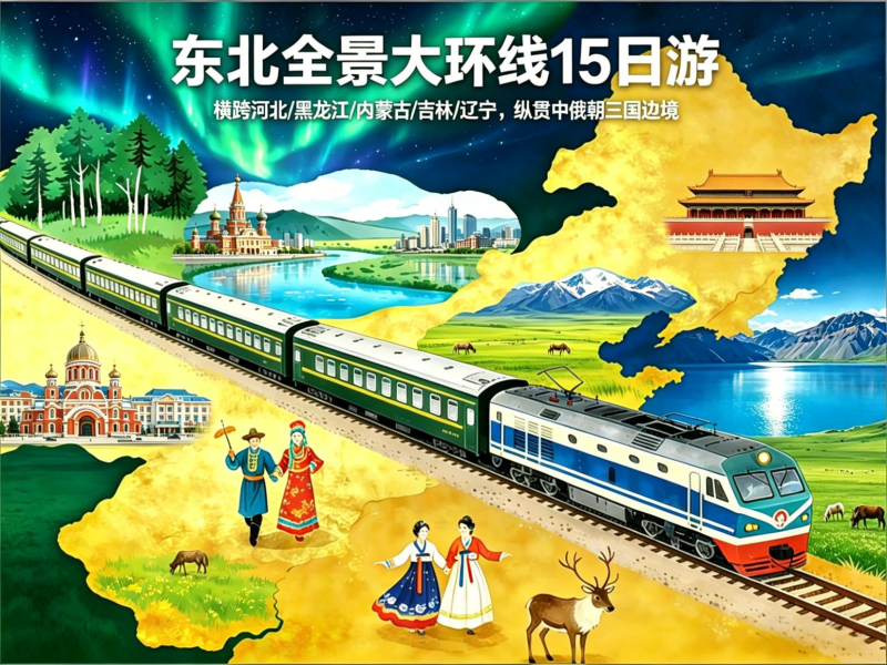 东北全景大环线15日游。均为长沙晚报通讯员 汤志强 供图