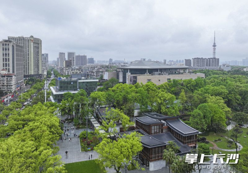 长沙此次重点推介的三大标杆项目之一——省博物馆-烈士公园片区实景图。 长沙晚报全媒体记者 邹麟 摄