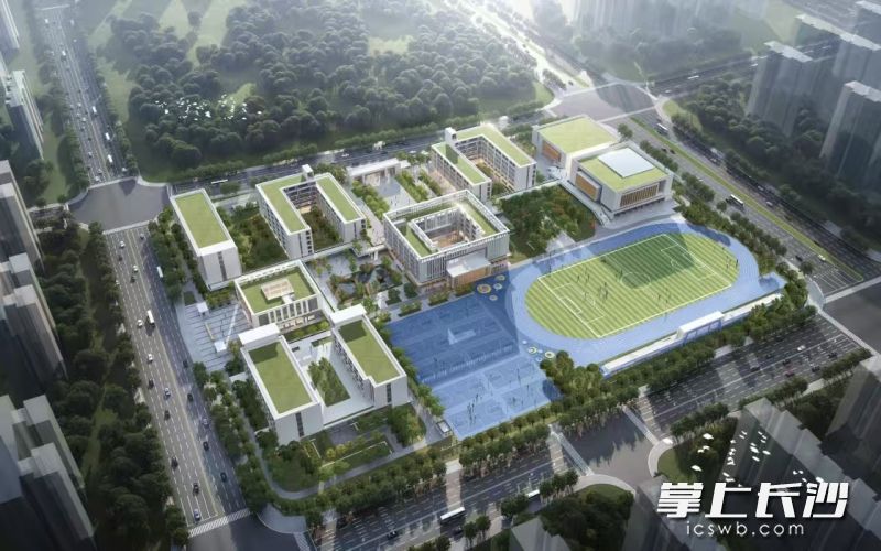长郡中学奥体城校区效果图 学校供图