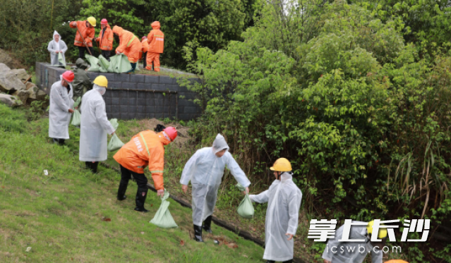 长沙县各镇（街道）和部门全面开展防汛演练。均为长沙晚报通讯员 于锋供图