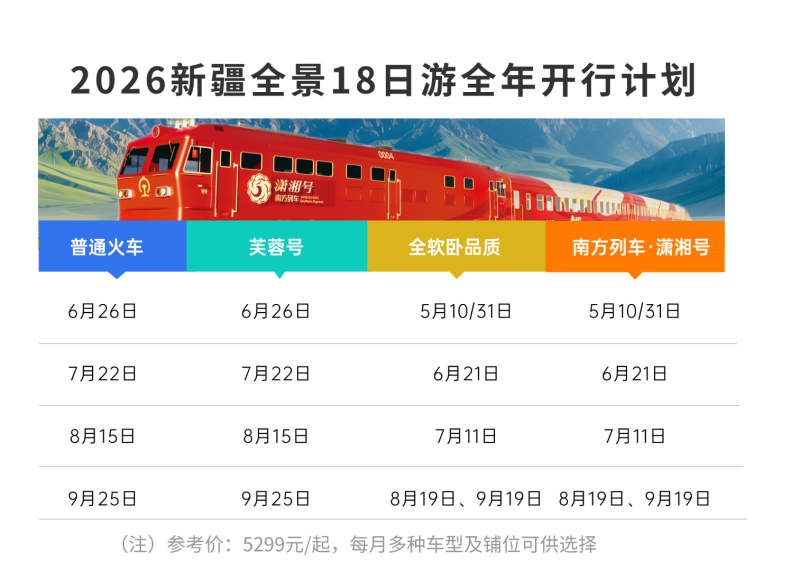 2026全年开行计划