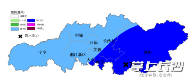 图为4月21日8时至22日8时累计降雨量（单位：毫米）。