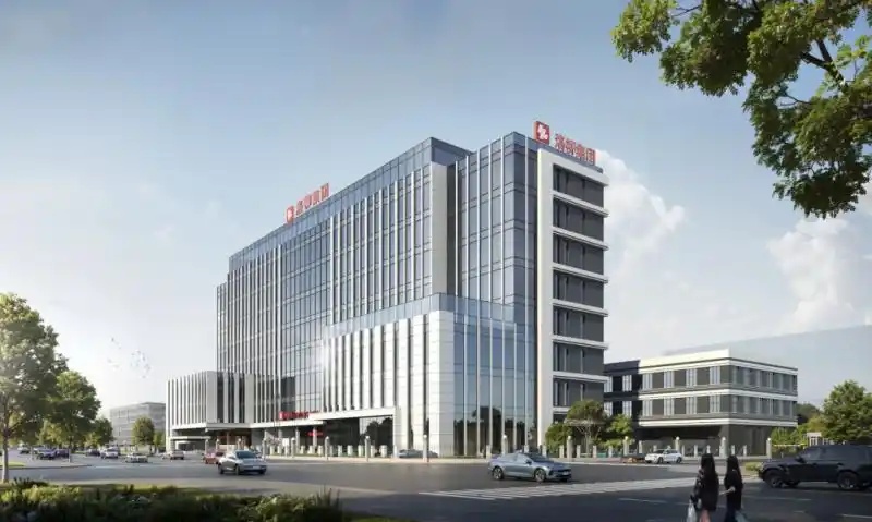 即成建成的洛柳智能总部效果图。受访者供图