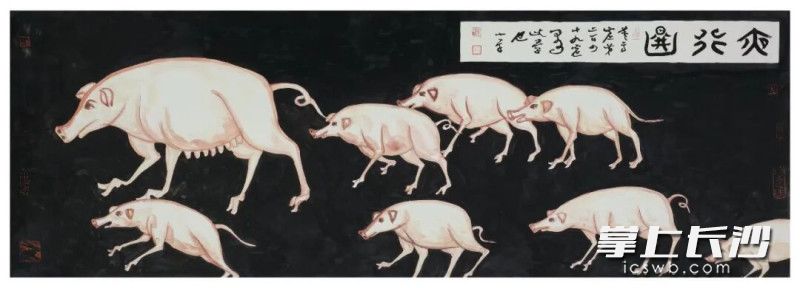 夜行图 泥坯 30cm×80cm 2022年