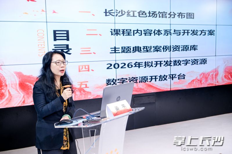发布会上，长沙市教育科学研究院姜平教授对数字地图进行深度解读，详细介绍了平台定位、技术亮点、资源体系与应用场景。