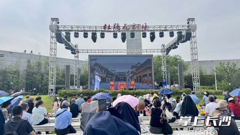 经典花鼓戏《珍珠塔》在长沙滨江文化园杜鹃花剧场上演。 均为长沙晚报全媒体记者佘倩文摄