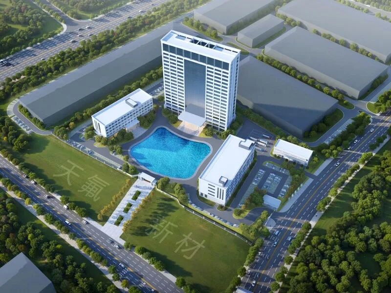 即将投入使用的湖南天氟新材料产业基地项目效果图。长沙晚报通讯员 邓东 供图
