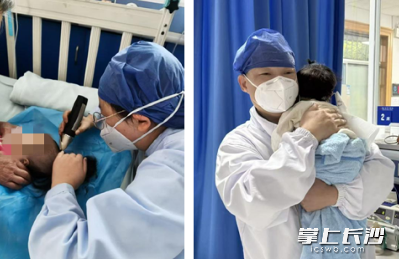 身患重症的4月龄宝宝，经过医护人员47天的精心救治、守护，目前转危为安。 通讯员供图