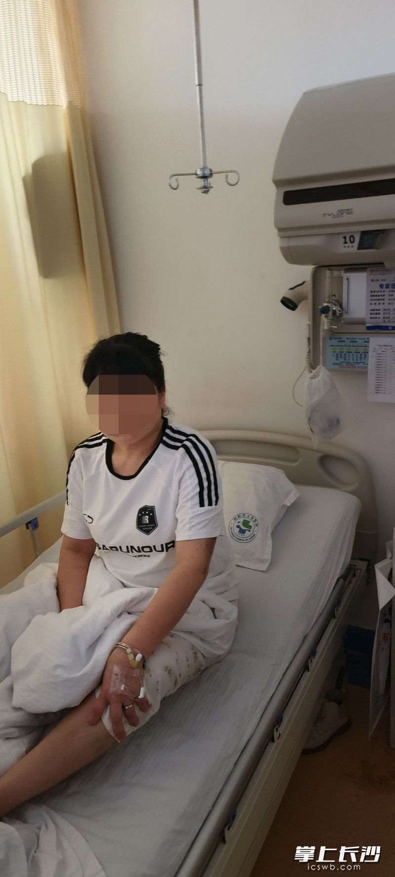 陈杰仁正在医院安心接受治疗。 长沙晚报全媒体记者 周小华 摄