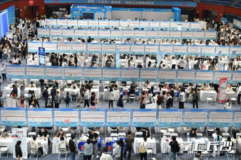 5月10日，“智汇潇湘 才聚湖南”2026年行动杭州站专场招聘活动在浙江大学举行。通讯员 供图