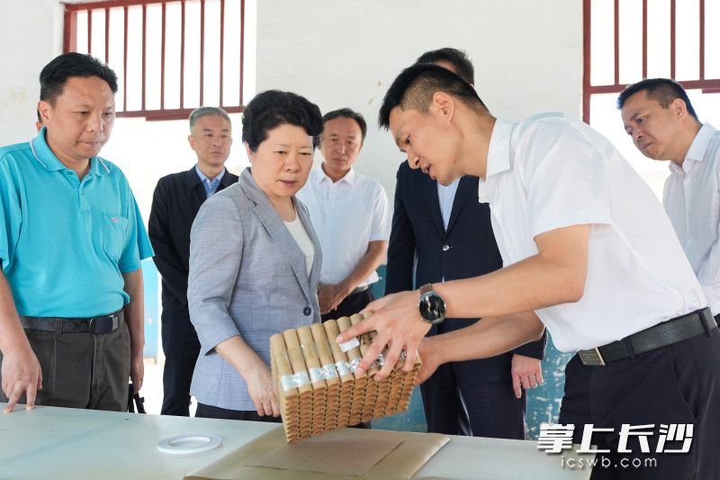 5月10日，省委常委、市委书记吴桂英深入宁乡市，督导检查烟花爆竹、危险化学品领域安全生产工作，来到湖南银意烟花燃放制造有限公司。