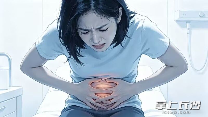 患者下腹总是隐隐作痛，腰骶部也酸痛，吃药、理疗轮番尝试，可症状反而越来越严重。 AI制图