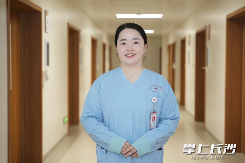 湖南省肿瘤医院内镜中心主管护师郭文超。长沙晚报全媒体记者 林暘 摄