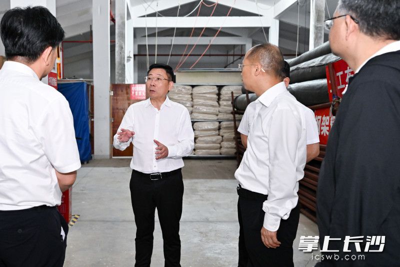 5月19日，市委副书记、市长陈博彰检查防汛备汛工作。长沙晚报全媒体记者 王志伟 摄