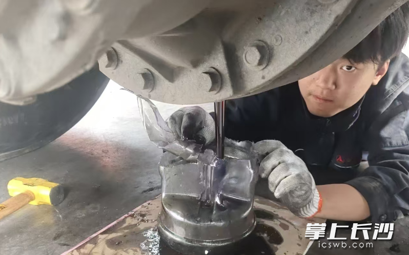 郑梦杰在认真工作。