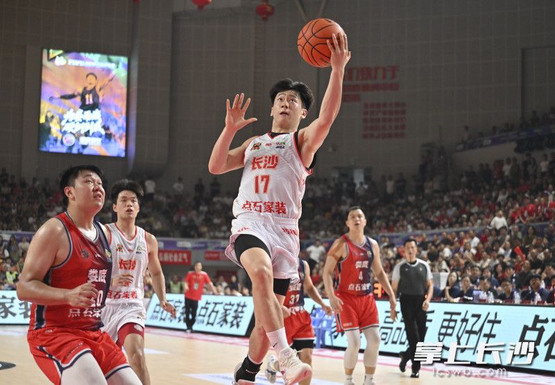 依靠陈天灿的出色发挥，长沙本场比赛取得胜利。 均为长沙晚报全媒体记者余劭劼摄
