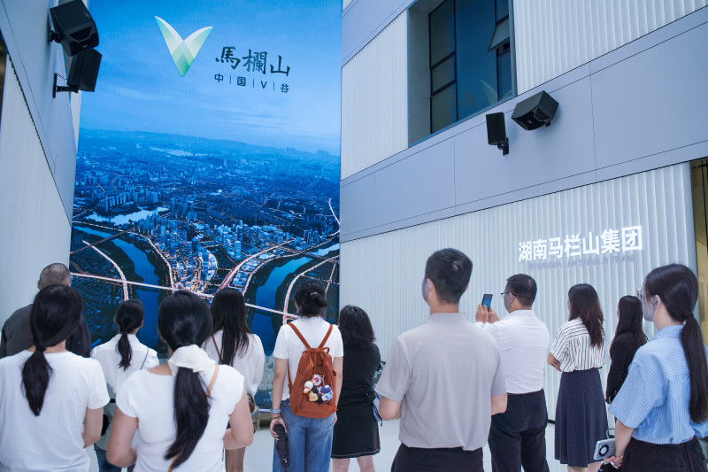 研学团走进马栏山。均为主办方供图 研学团走进马栏山。均为主办方供图
