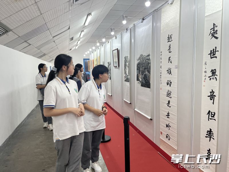 尽显沉稳大气的艺术素养，惊艳了现场每一位观展嘉宾、师生，收获满满赞誉。