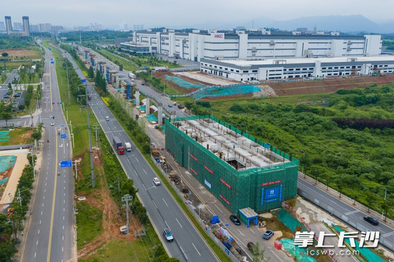 长浏快线建设正酣。均为长沙晚报全媒体记者 黄启晴 摄