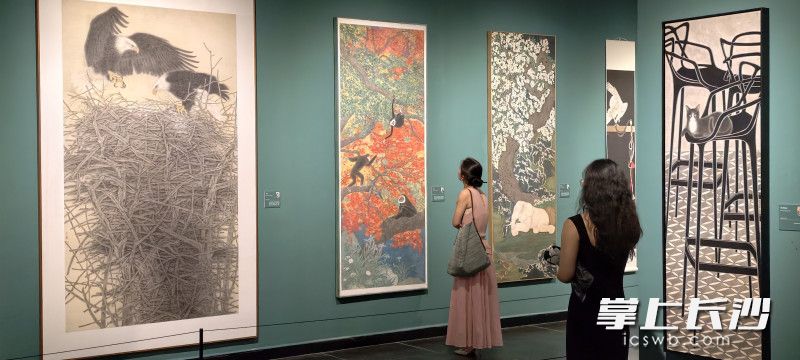 当代中国工笔画展厅。