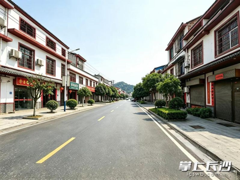 整治后的杨桥集镇干净整治。图片均由长沙晚报通讯员 周知煌 提供 整治后的杨桥集镇干净整治。图片均由长沙晚报通讯员 周知煌 提供