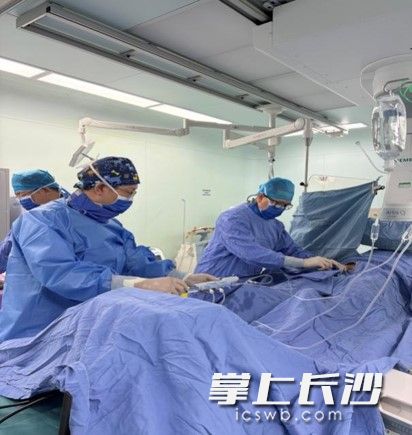 “小胶囊”植入手术现场实拍。通讯员供图 “小胶囊”植入手术现场实拍。通讯员供图