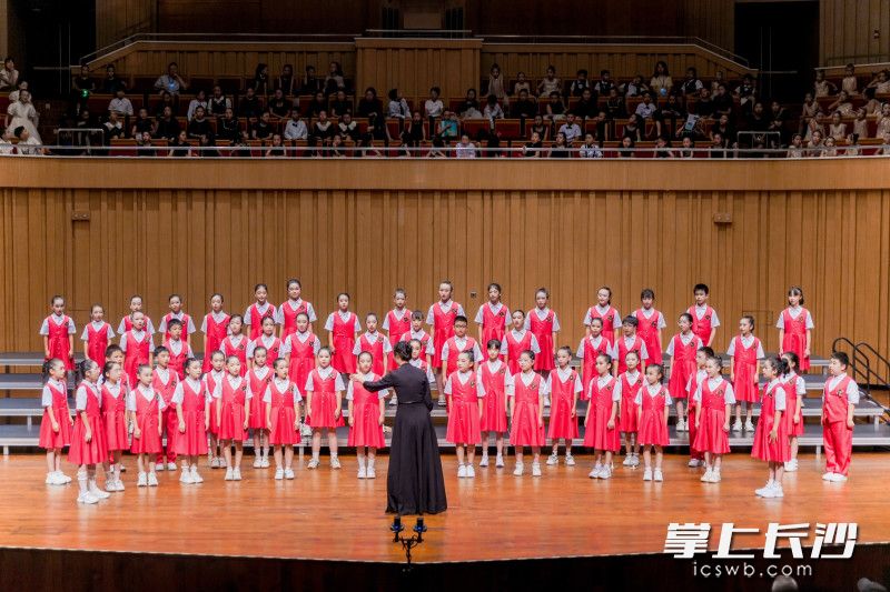 539名孩子用清澈童声为星城夏夜带来一场纯美合唱盛宴。