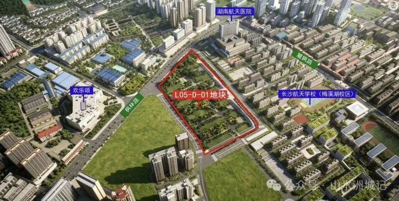 梅溪湖一期纯住宅用地竞价47轮，以总价7.1271亿元成交。资料图