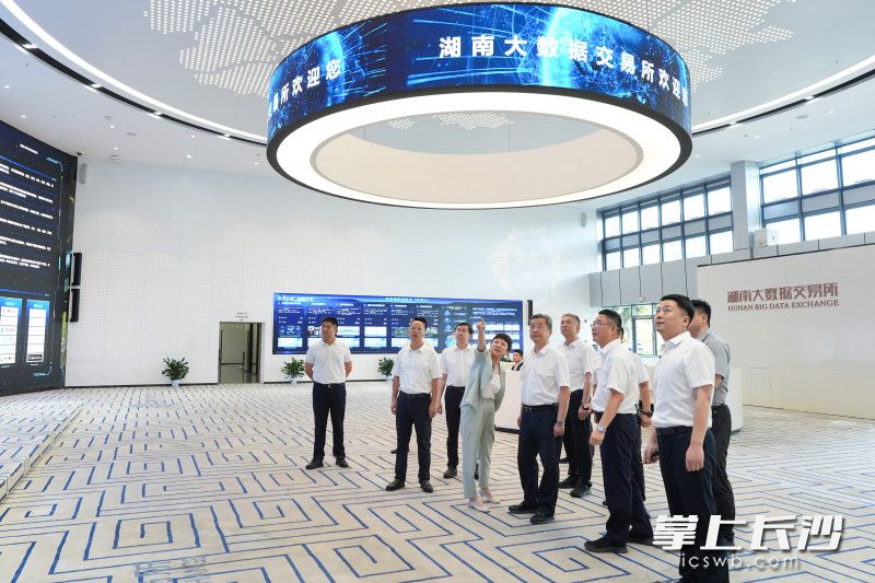 陈竞调研湖南大数据交易所。