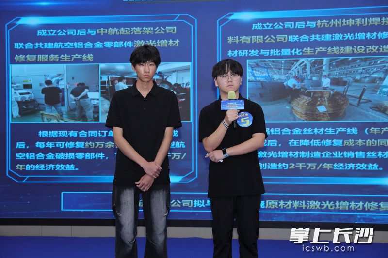 参赛项目现场路演。 参赛项目现场路演。