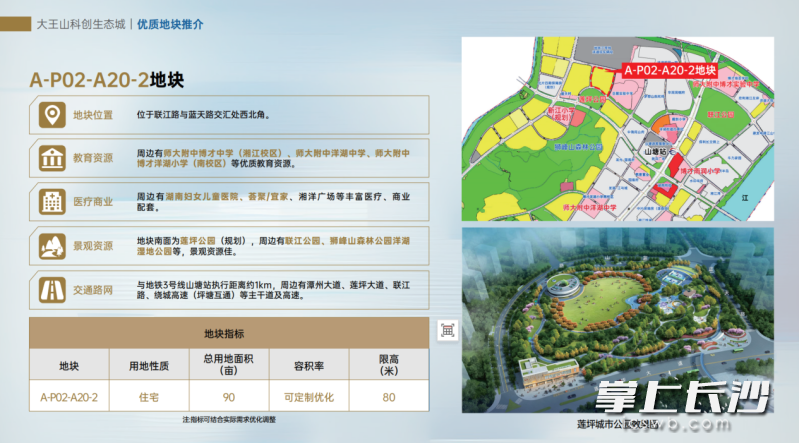 大王山科创生态城A-P02-A20-2地块信息。