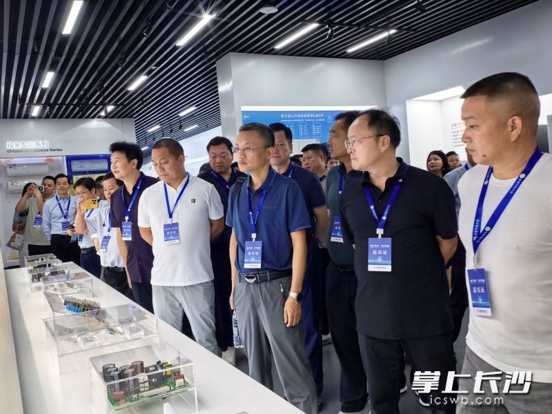 乡贤乡友们参观位于宁乡经开区的中伟新能源。