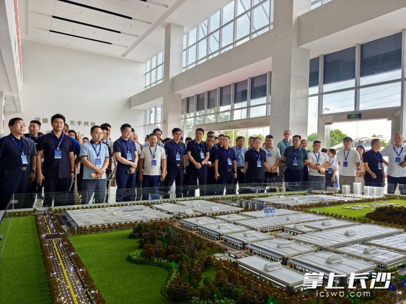 乡贤乡友们参观格力暖通。 均为长沙晚报全媒体记者张禹 通讯员邬艳 摄