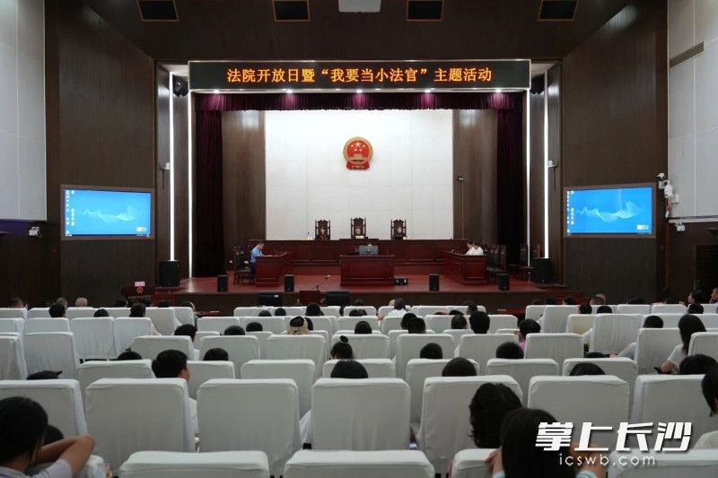 长沙市中级人民法院开展法院开放日暨“我要当小法官”主题活动。
