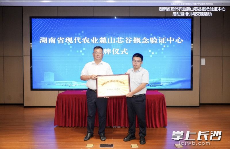揭牌仪式。 均为长沙晚报通讯员文雯供图