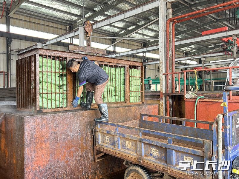 长沙持续高温,宏兴冷链制冰厂月销冰块3000吨。 均为星沙时报记者嵇田利摄 长沙持续高温,宏兴冷链制冰厂月销冰块3000吨。 均为星沙时报记者嵇田利摄