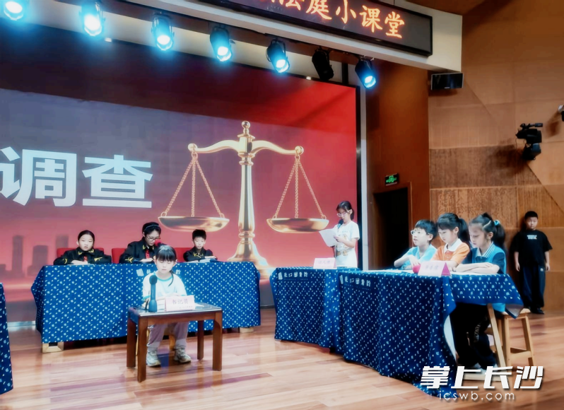 “庭审”现场。长沙图书馆 供图