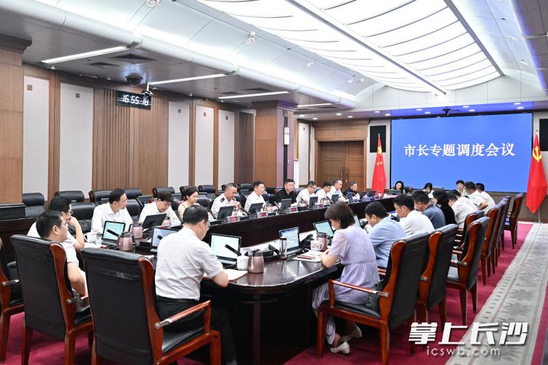 8月25日，市委副书记、市长陈博彰主持召开市长专题调度会议，听取并调度市“十五五”专项规划编制工作。 长沙晚报全媒体记者 王志伟 摄