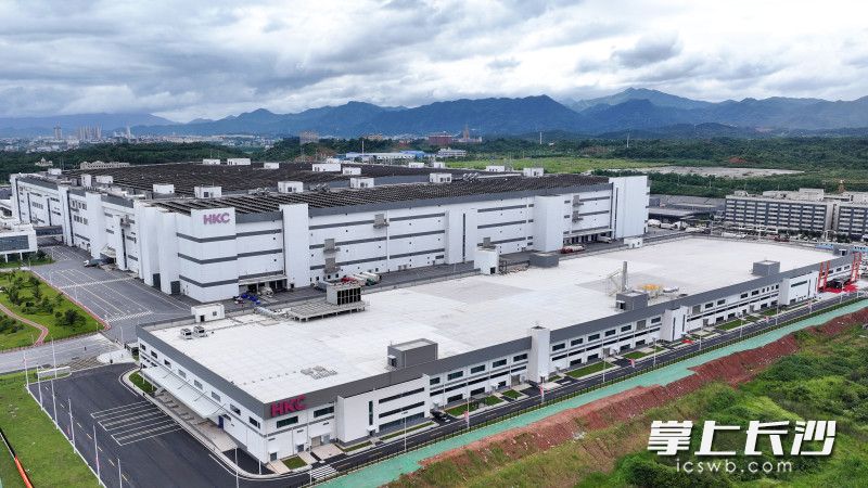 8月26日，长沙惠科科技有限公司首条产线在浏阳经开区点亮。 均为长沙晚报全媒体记者王志伟摄