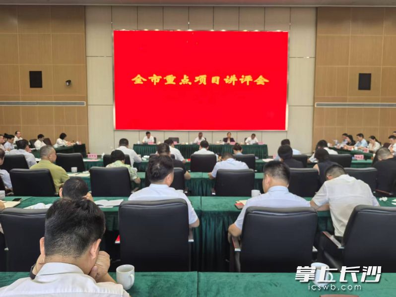 宁乡市开展全市重点项目讲评。