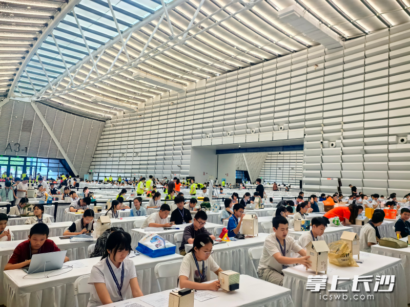 2025-2026学年全国青少年劳动技能与智能设计大赛（AILD）全国总决赛现场。 长沙晚报通讯员曾红 覃会林 供图