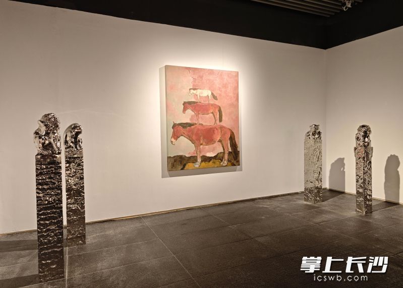 9月1日，“共生——中德当代艺术交流展”在湖南美术馆开展。湘江早报全媒体记者 杨文妤 摄