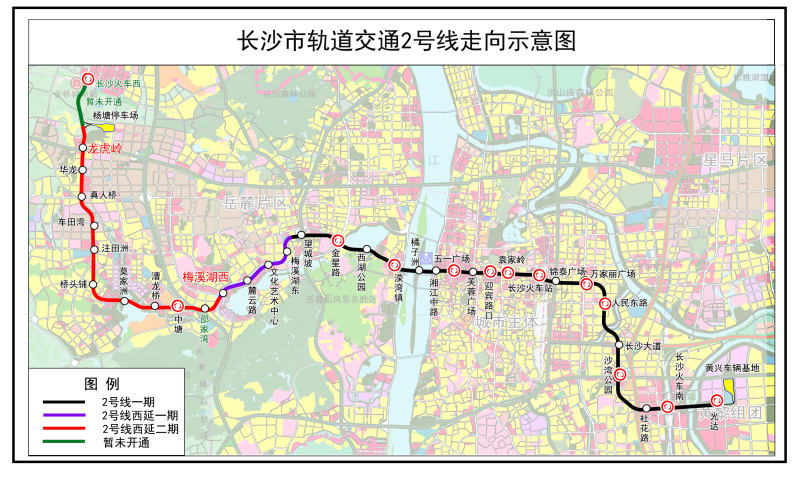 地铁2号线示意图