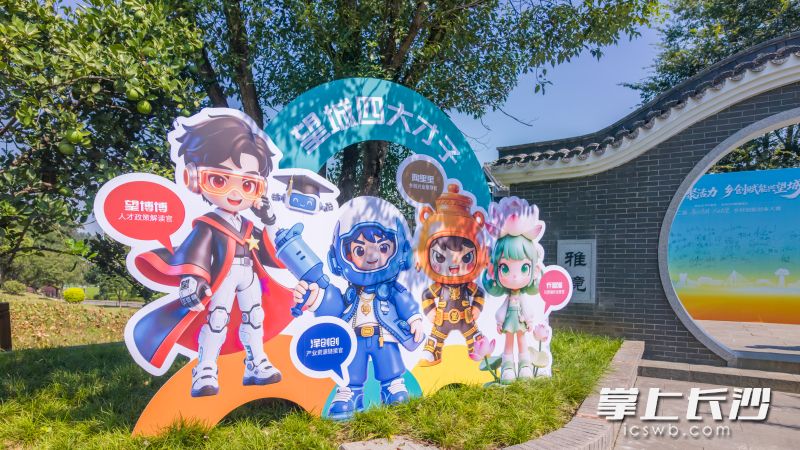 望城人才IP形象——“望城四大才子”正式官宣亮相。长沙晚报全媒体记者 陈飞 摄