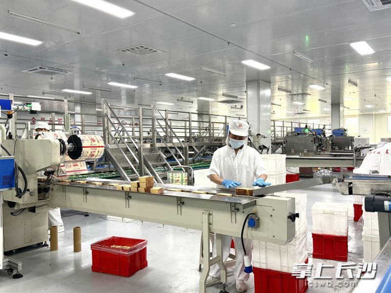 位于浏阳经开区的美丹食品车间。长沙晚报全媒体记者  朱泽寰 摄