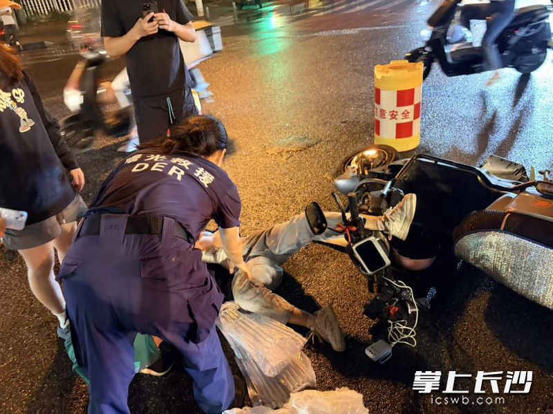救援现场。